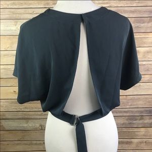 ASTR the label open back blouse Small
